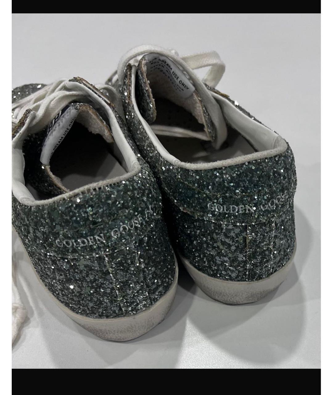 GOLDEN GOOSE Серебряные кеды, фото 5