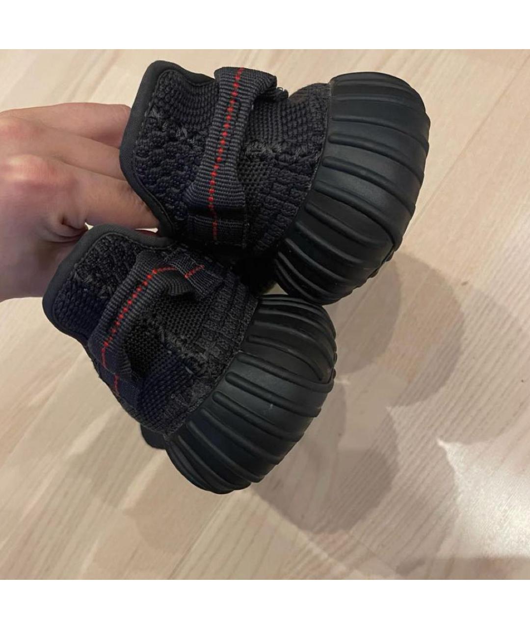 ADIDAS YEEZY Черные синтетические кроссовки, фото 3