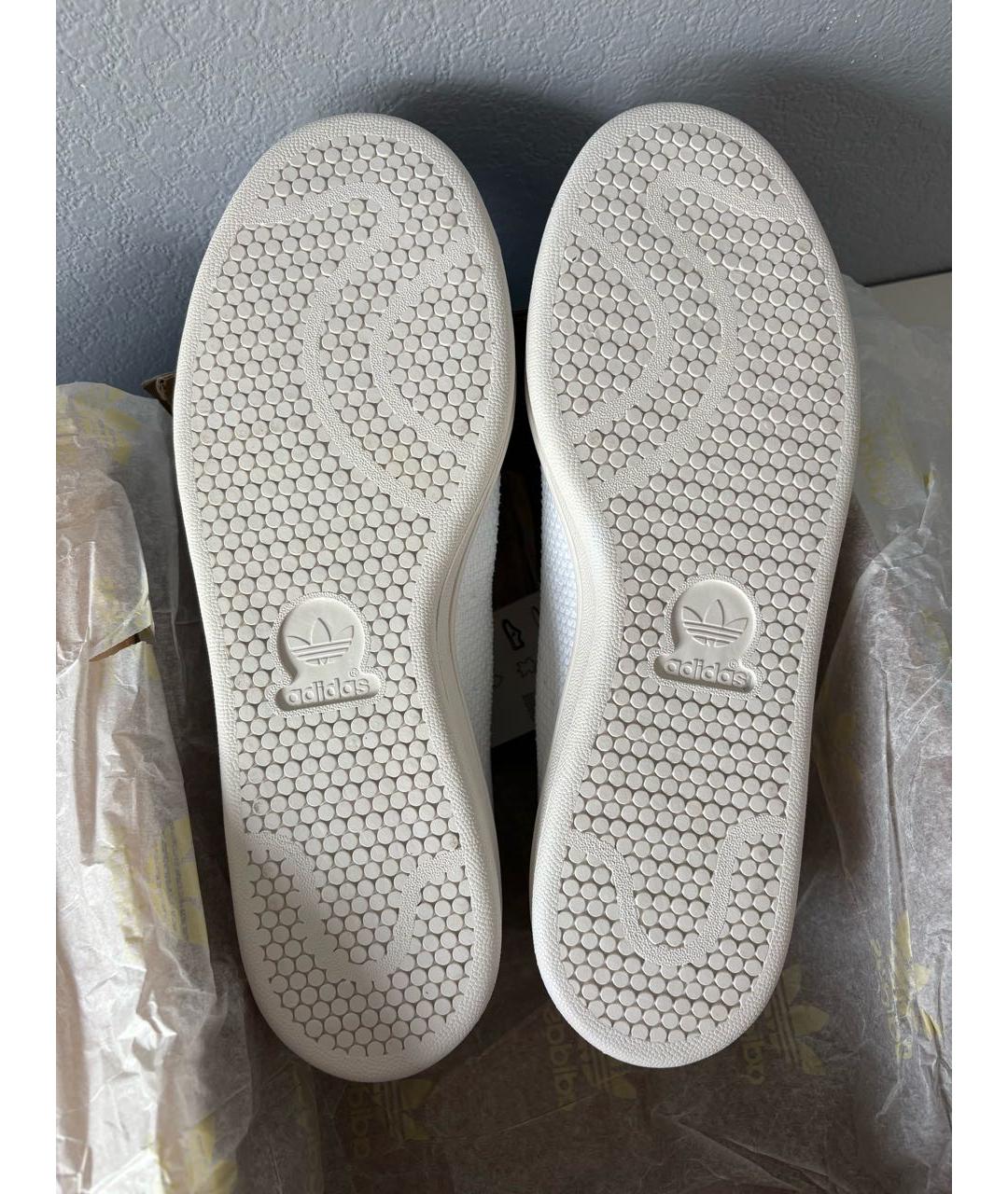 ADIDAS Белые текстильные низкие кроссовки / кеды, фото 7