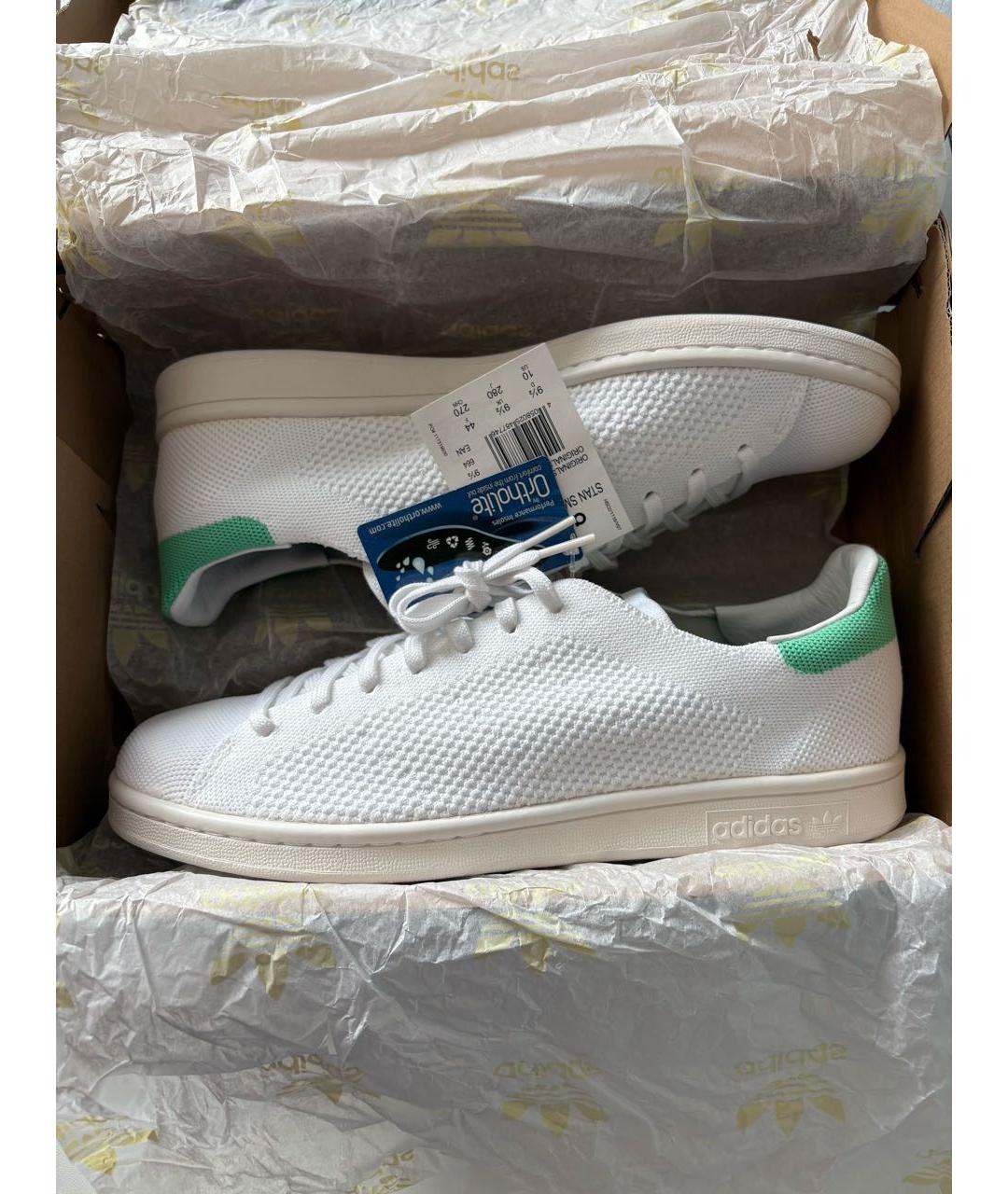 ADIDAS Белые текстильные низкие кроссовки / кеды, фото 2