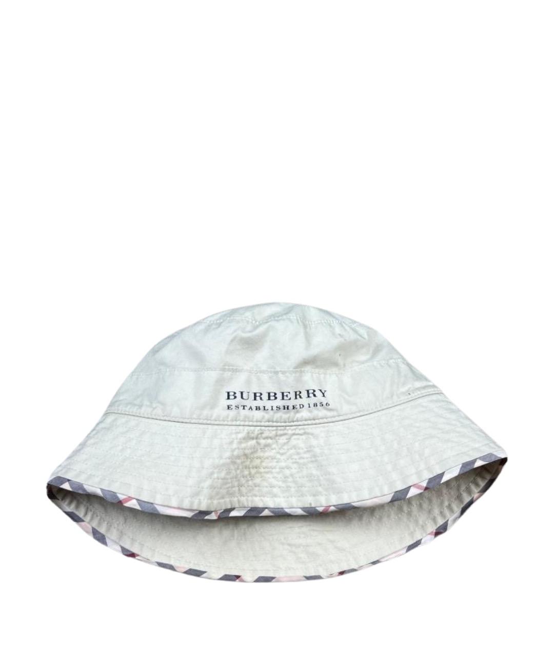 BURBERRY Бежевая хлопковая панама, фото 1