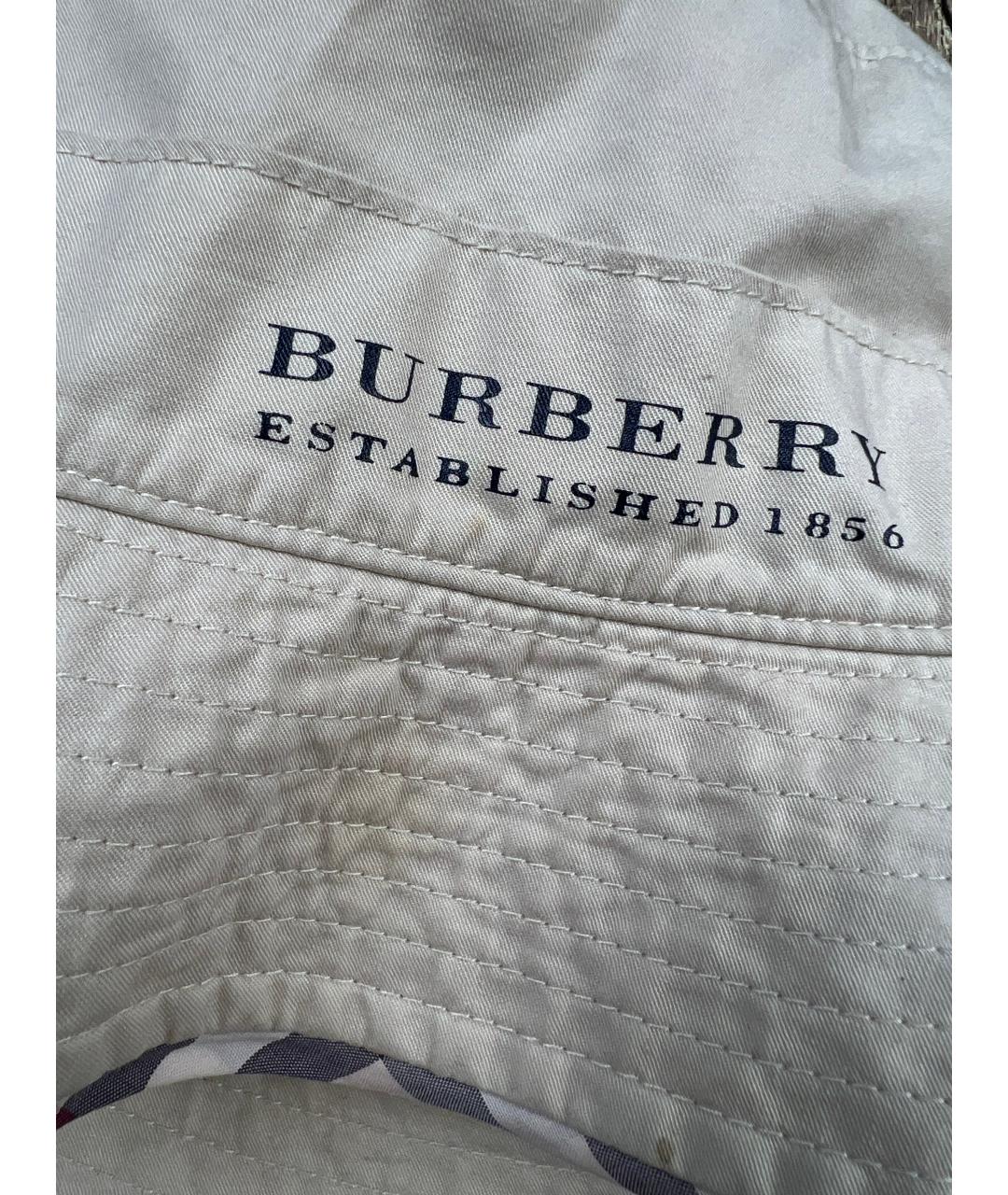 BURBERRY Бежевая хлопковая панама, фото 2