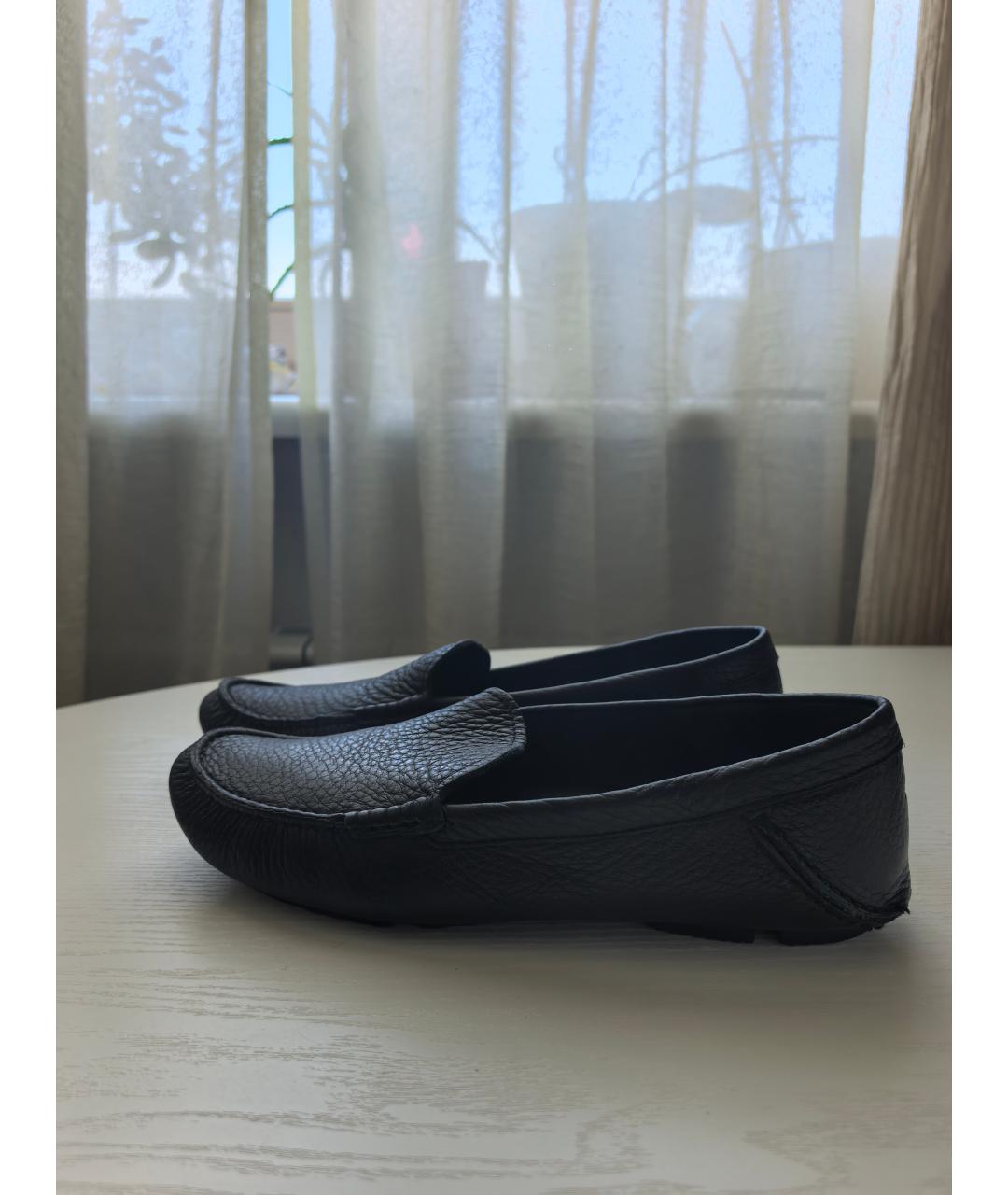 BALLY Черные кожаные мокасины, фото 5