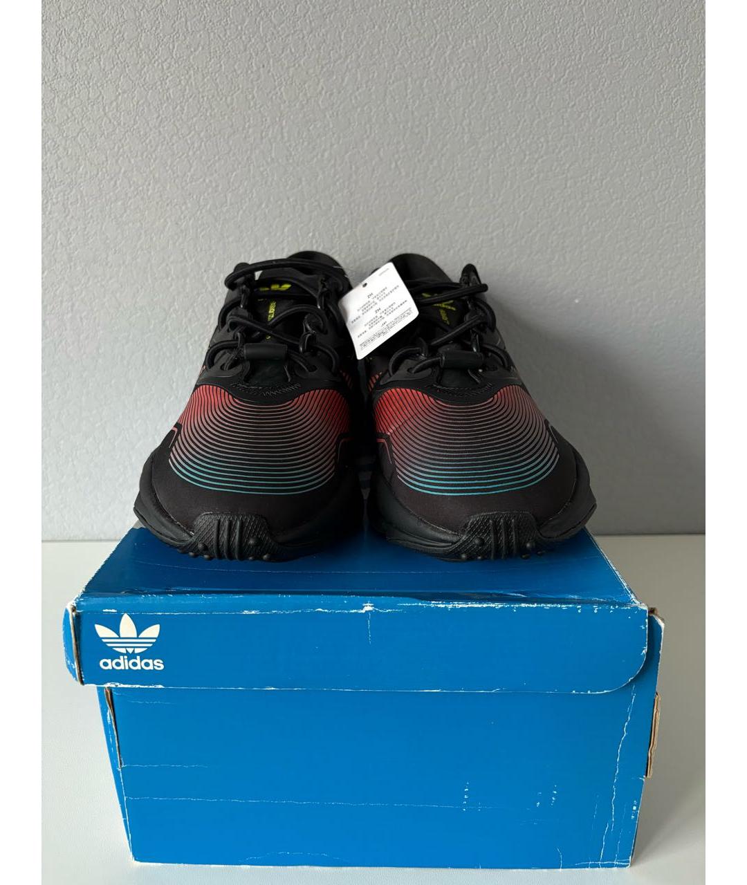 ADIDAS Черные текстильные низкие кроссовки / кеды, фото 5