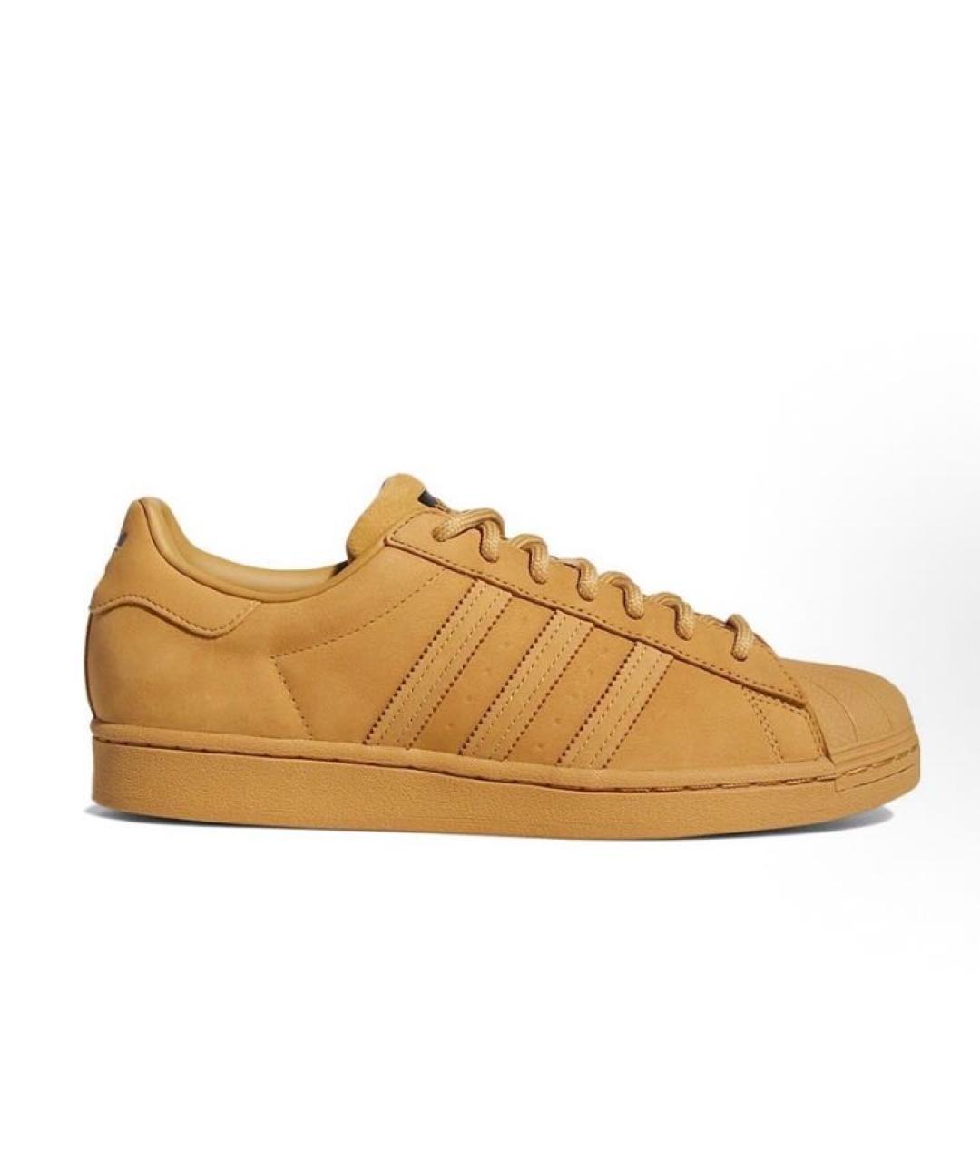ADIDAS Бежевые замшевые низкие кроссовки / кеды, фото 9