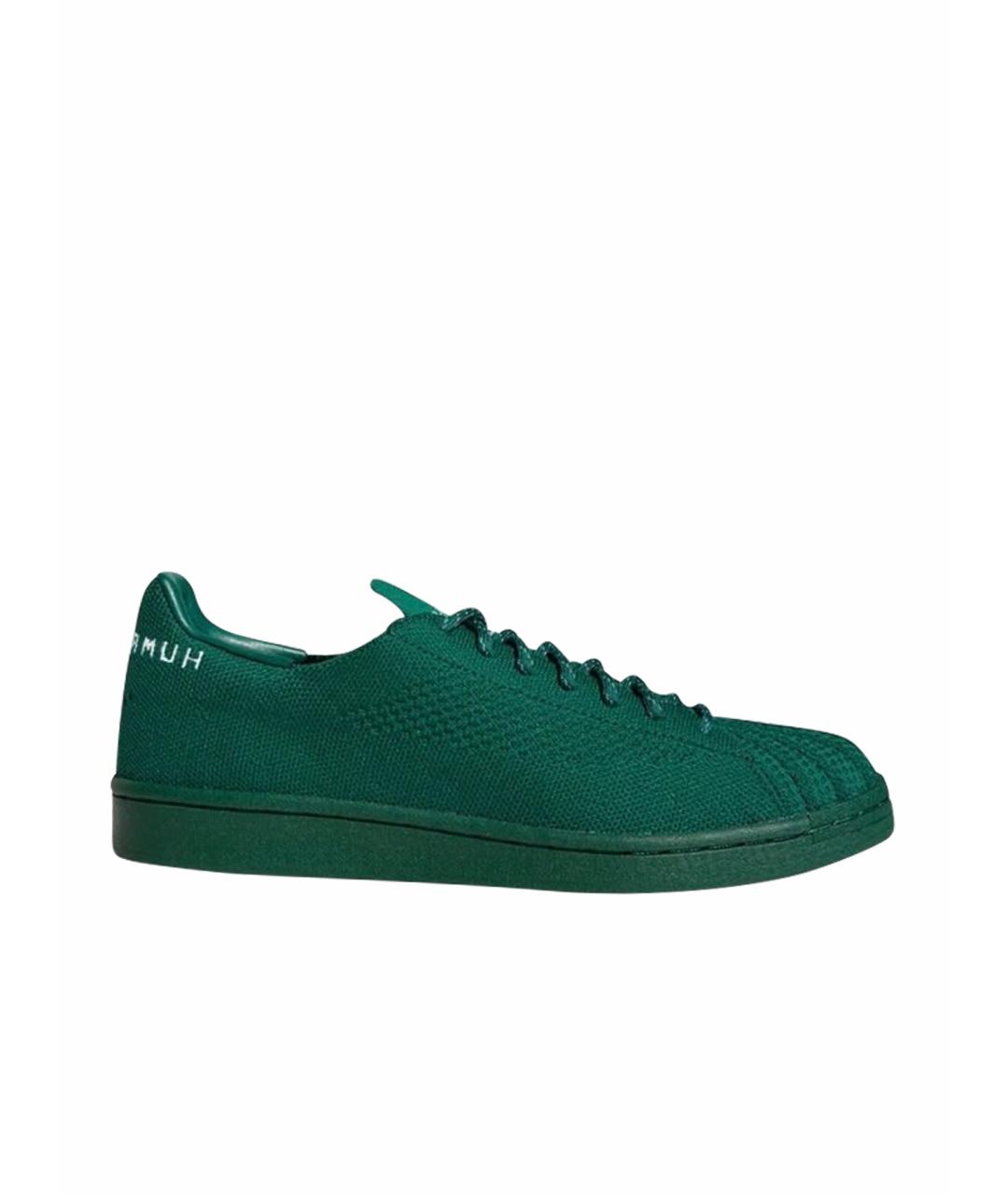 ADIDAS Зеленые текстильные низкие кроссовки / кеды, фото 10