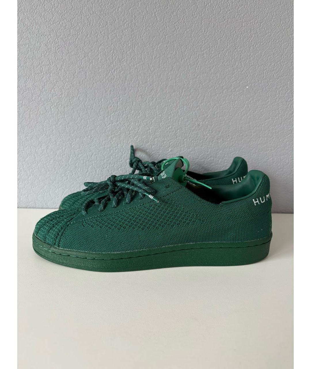 ADIDAS Зеленые текстильные низкие кроссовки / кеды, фото 3