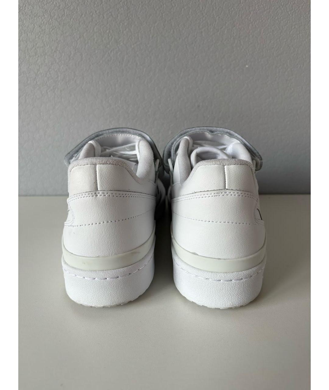 ADIDAS Белые кожаные низкие кроссовки / кеды, фото 6