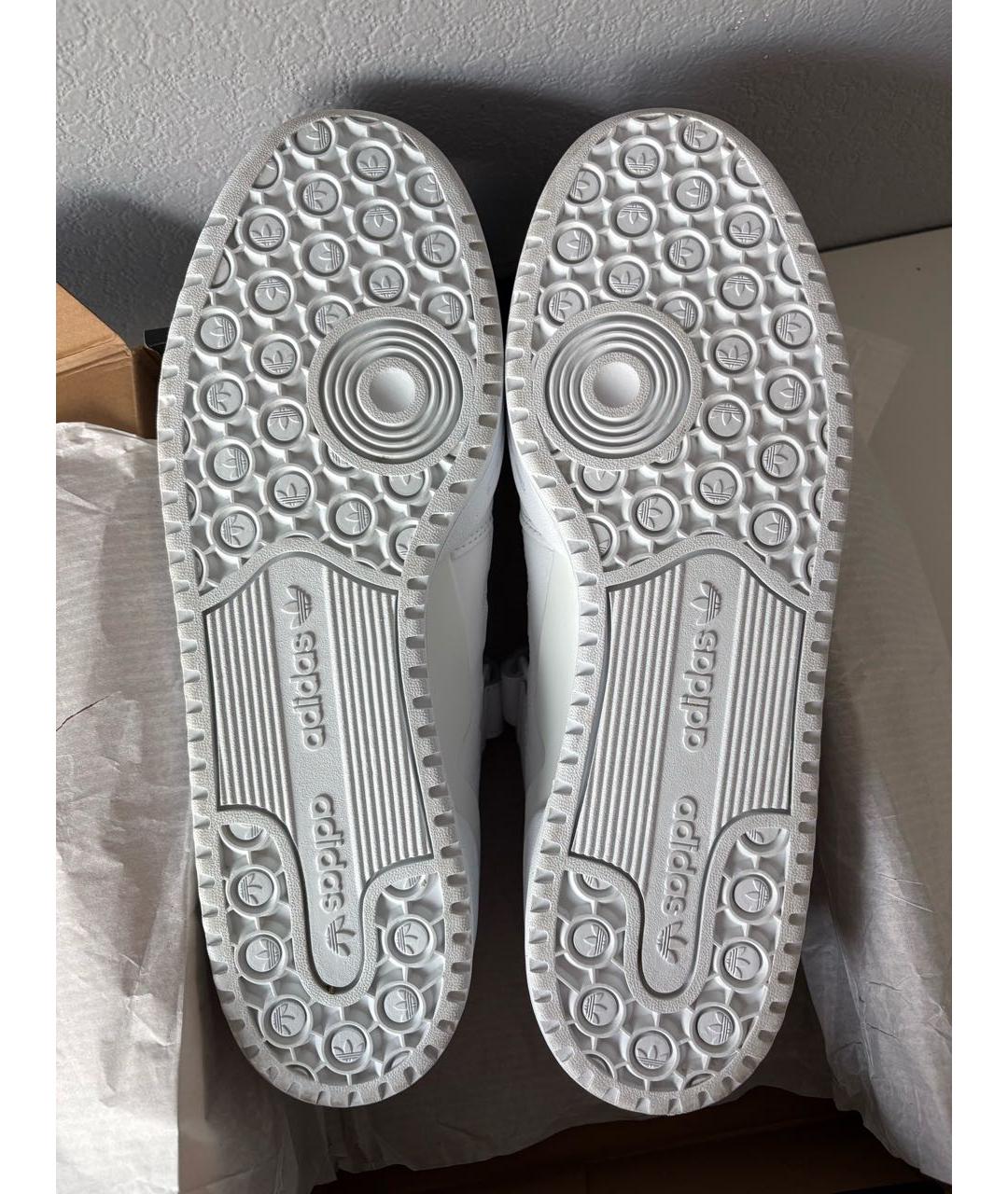 ADIDAS Белые кожаные низкие кроссовки / кеды, фото 7
