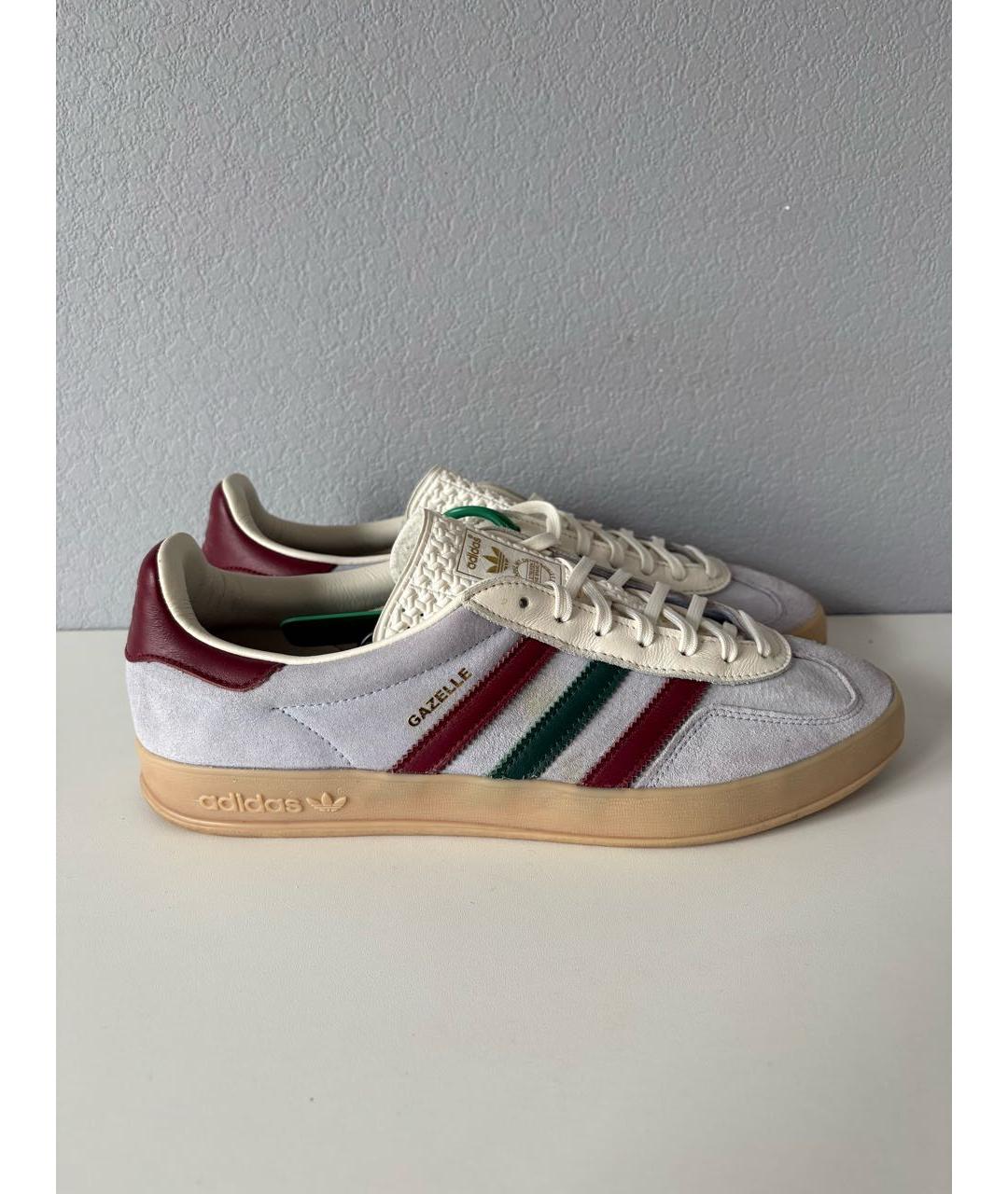 ADIDAS Голубые замшевые низкие кроссовки / кеды, фото 4