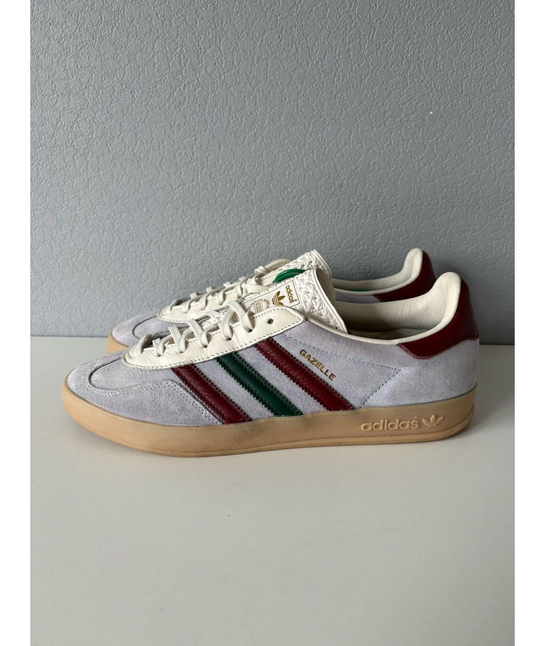 ADIDAS Голубые замшевые низкие кроссовки / кеды, фото 3