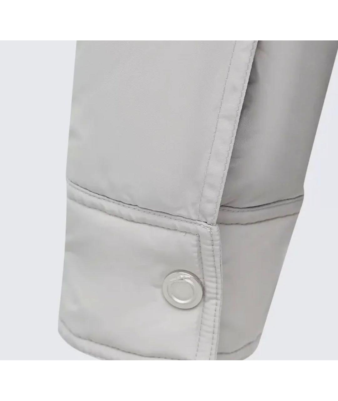 TRUSSARDI Серая полиэстеровая куртка, фото 8