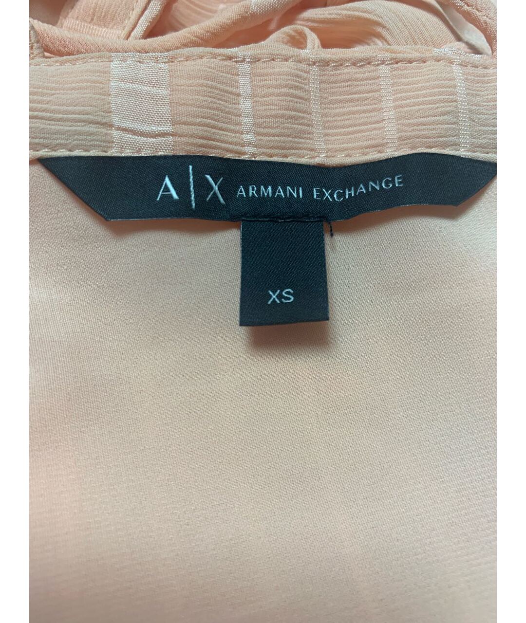 ARMANI EXCHANGE Розовая хлопко-эластановая блузы, фото 3