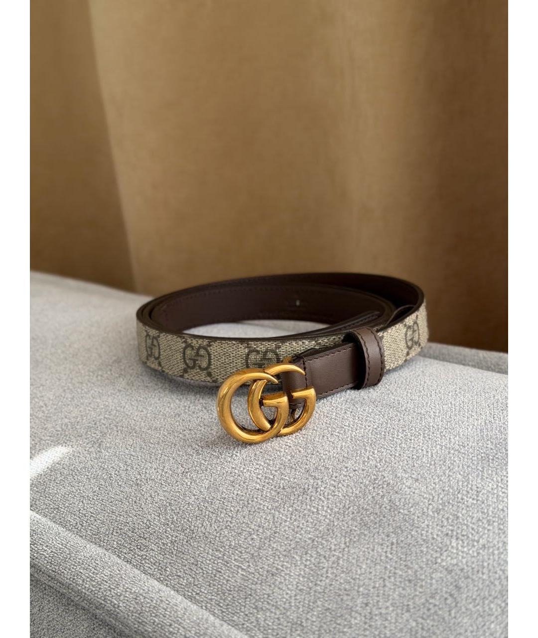 GUCCI Коричневый кожаный ремень, фото 4