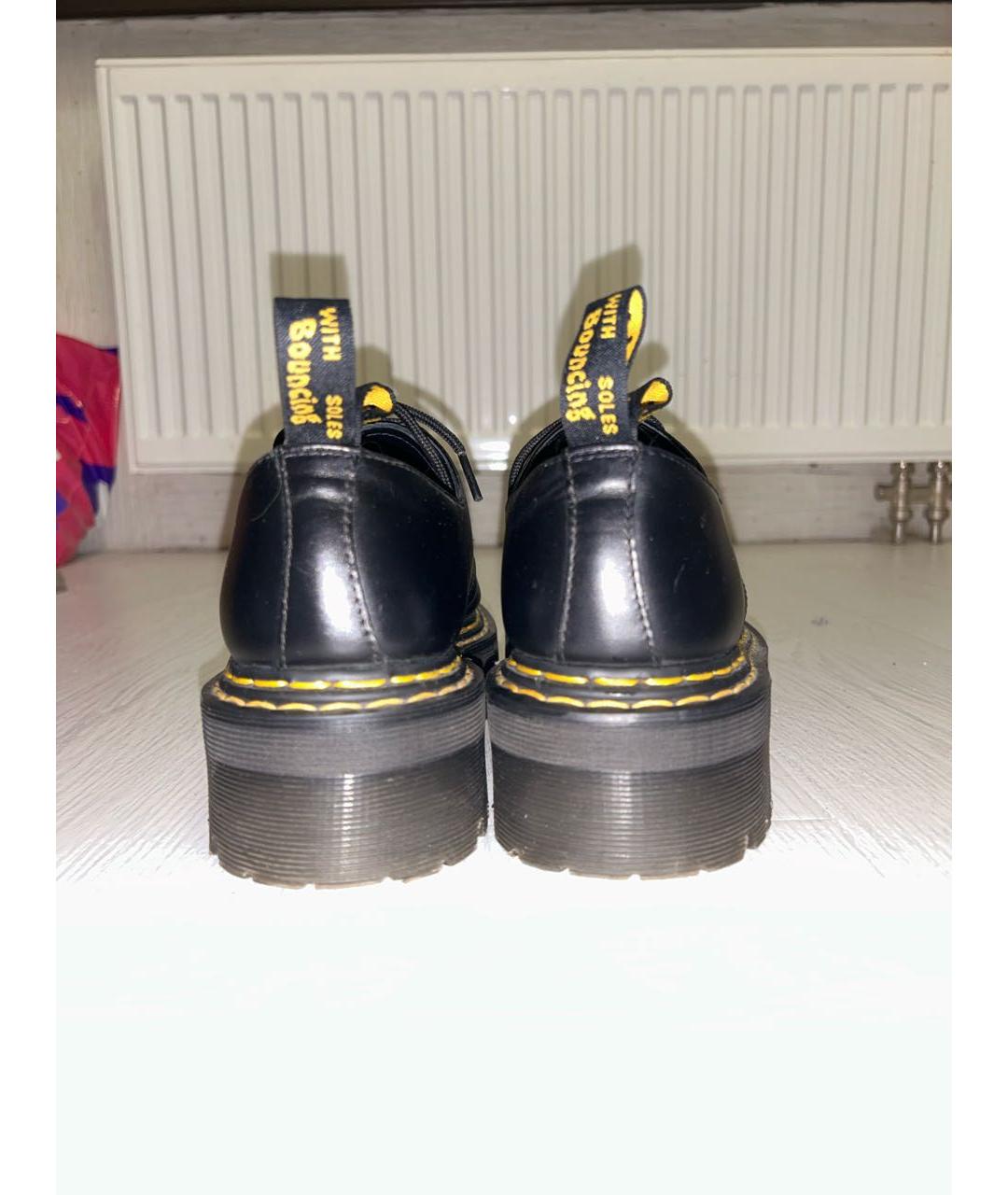DR. MARTENS Черные кожаные ботинки, фото 4