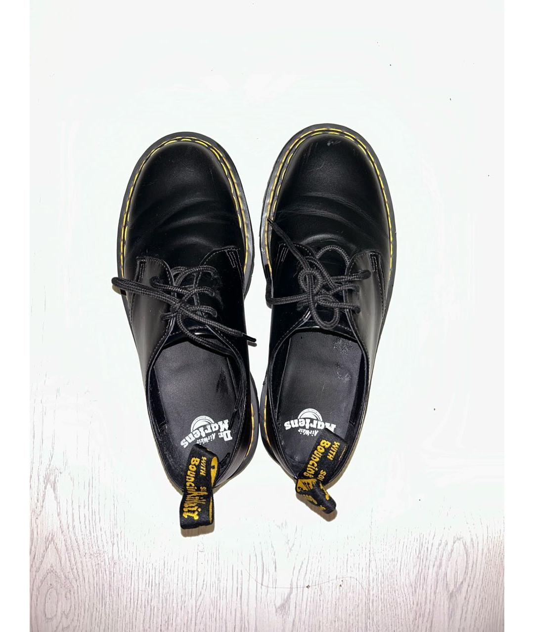 DR. MARTENS Черные кожаные ботинки, фото 3