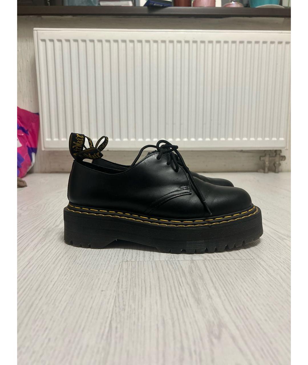 DR. MARTENS Черные кожаные ботинки, фото 5