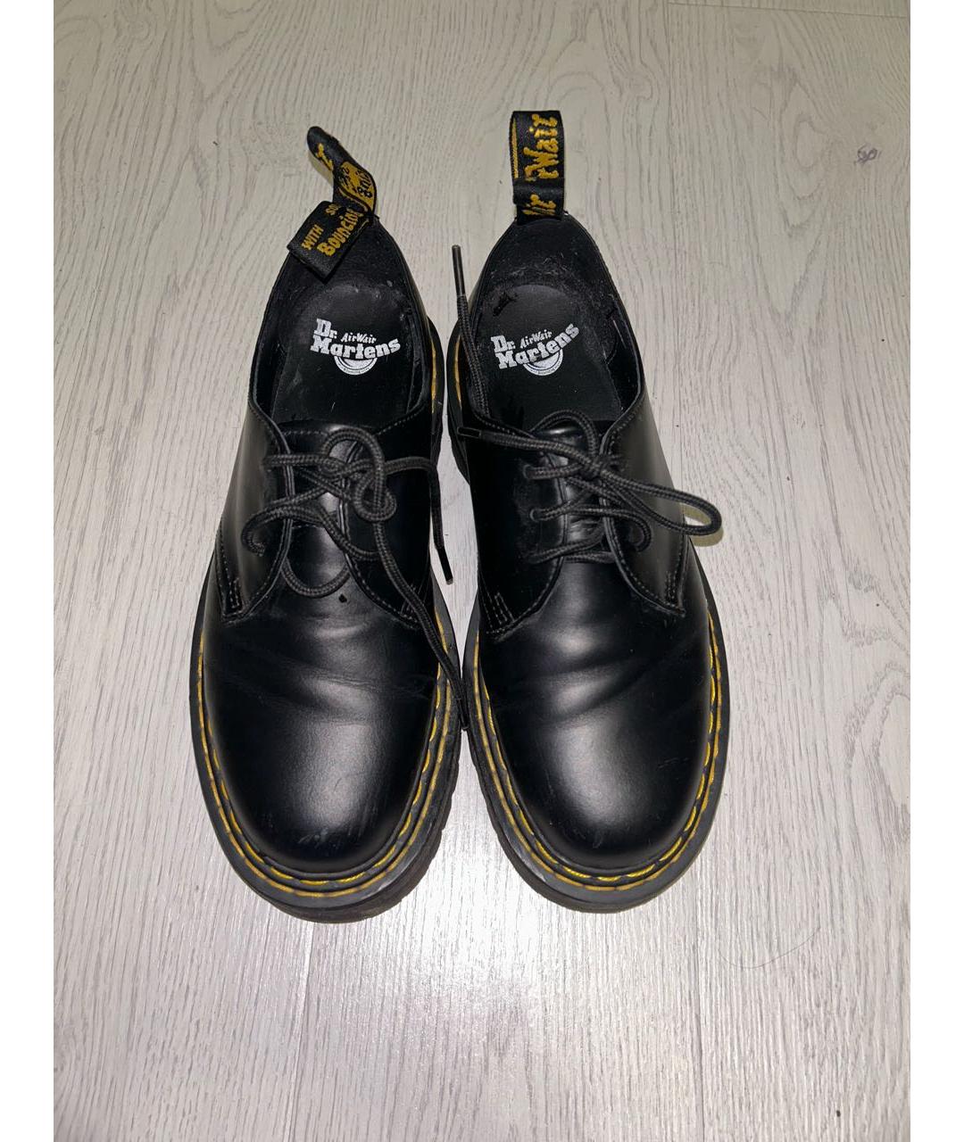 DR. MARTENS Черные кожаные ботинки, фото 2