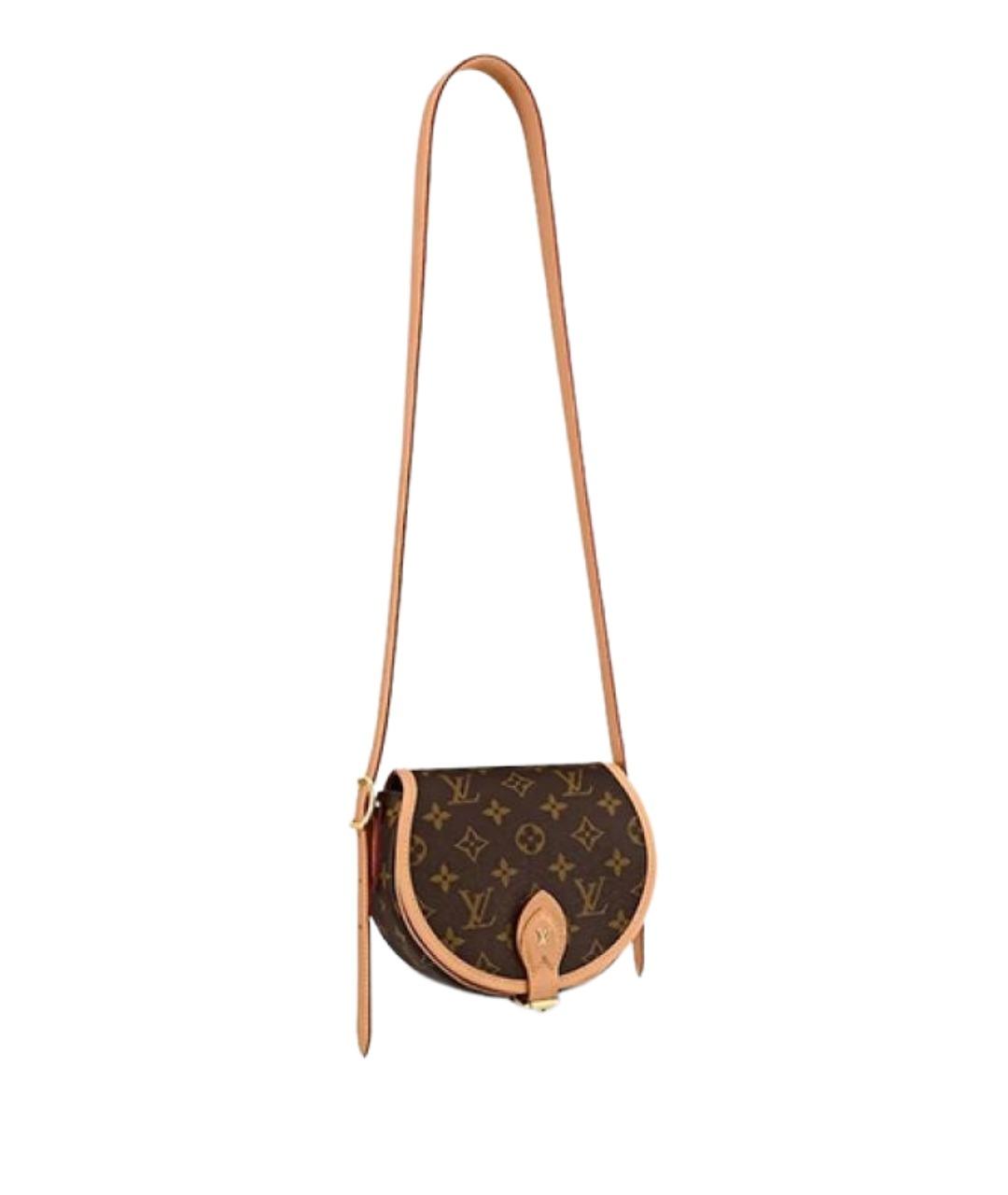 LOUIS VUITTON Коричневая канва сумка через плечо, фото 1