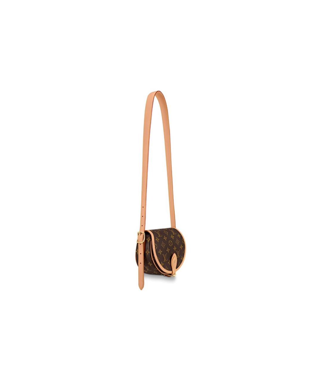 LOUIS VUITTON Коричневая канва сумка через плечо, фото 2