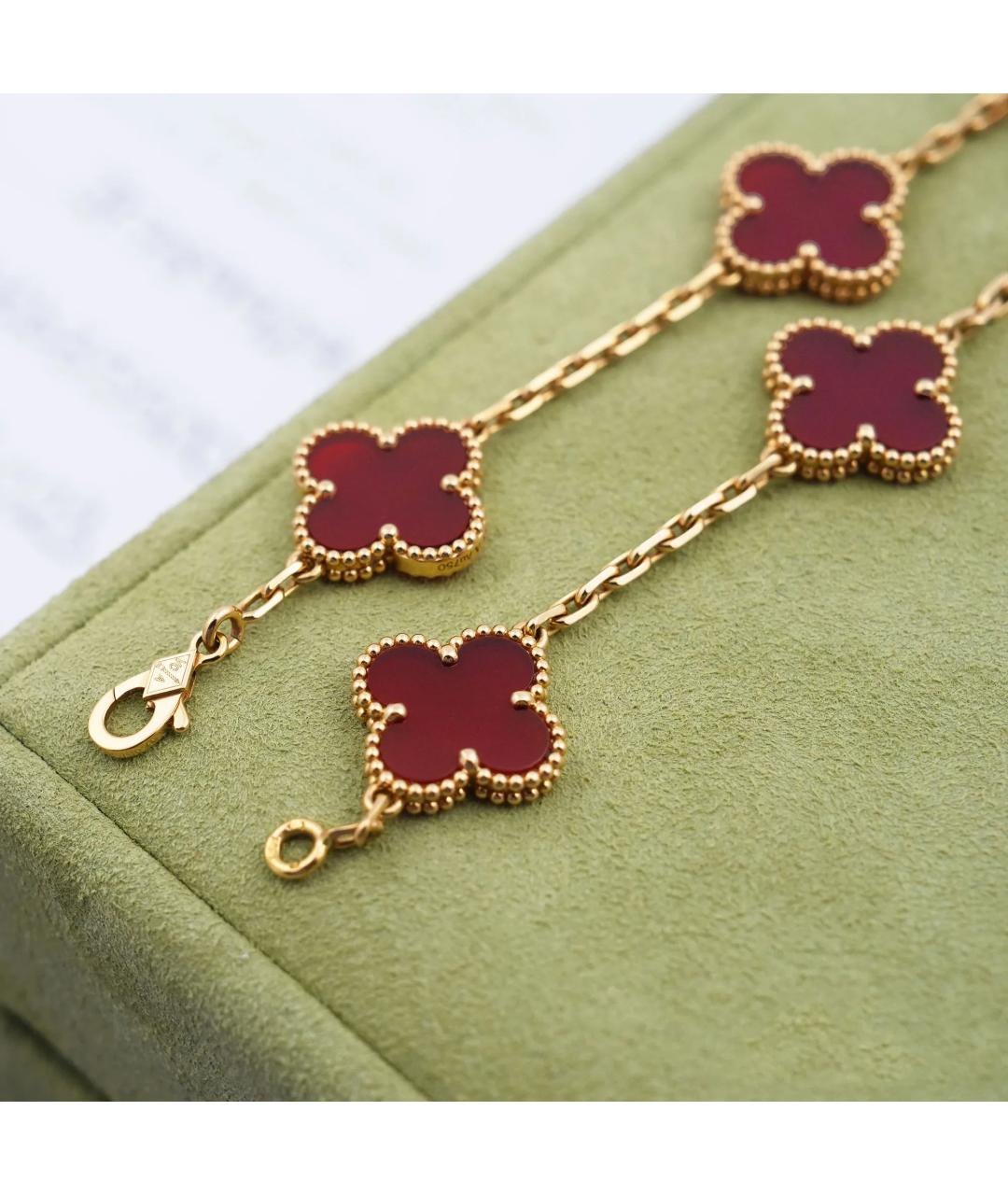 VAN CLEEF & ARPELS Красный браслет из желтого золота, фото 2