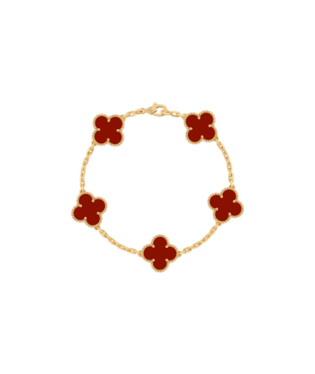 VAN CLEEF & ARPELS Красный браслет из желтого золота, фото 4