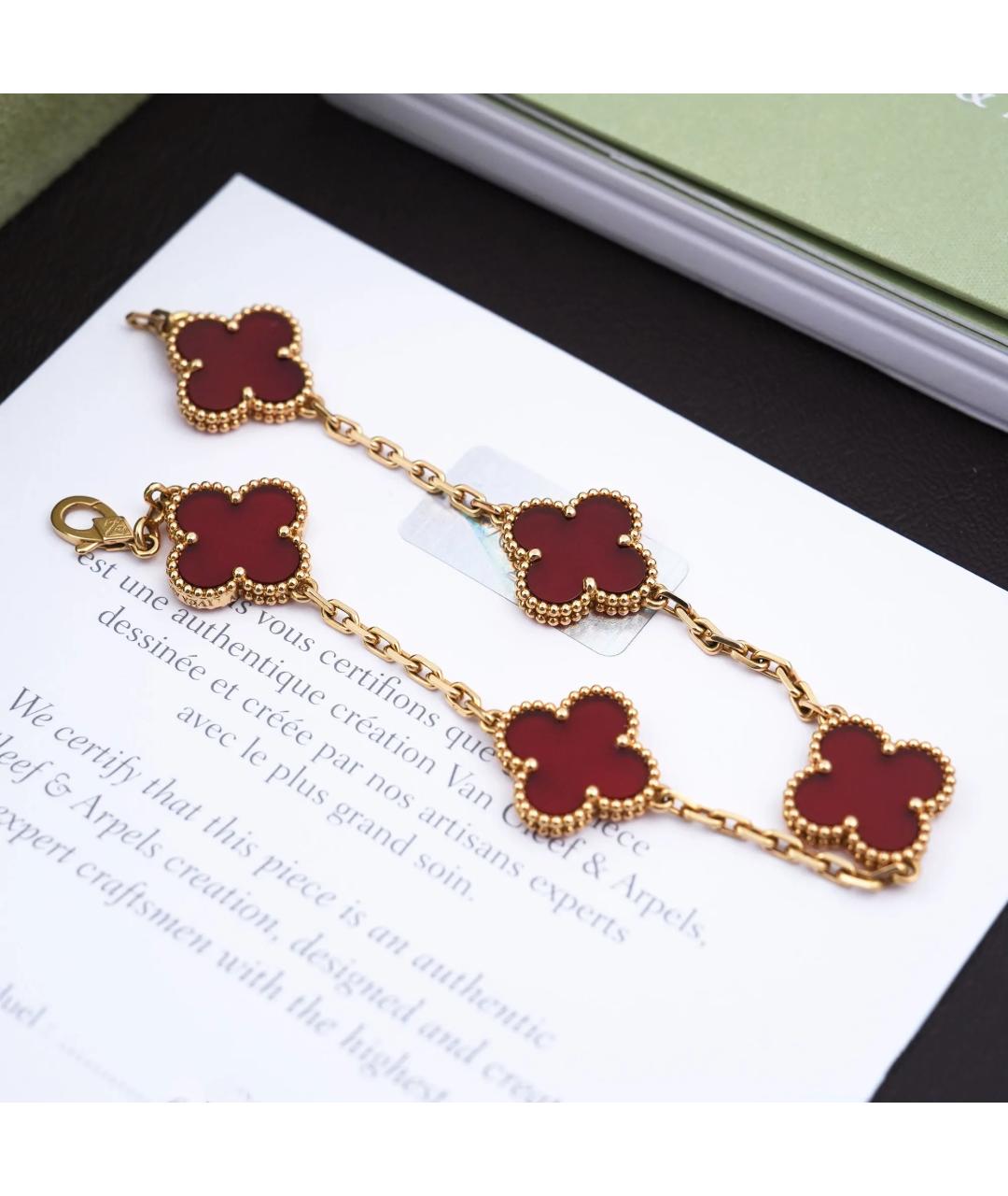 VAN CLEEF & ARPELS Красный браслет из желтого золота, фото 3