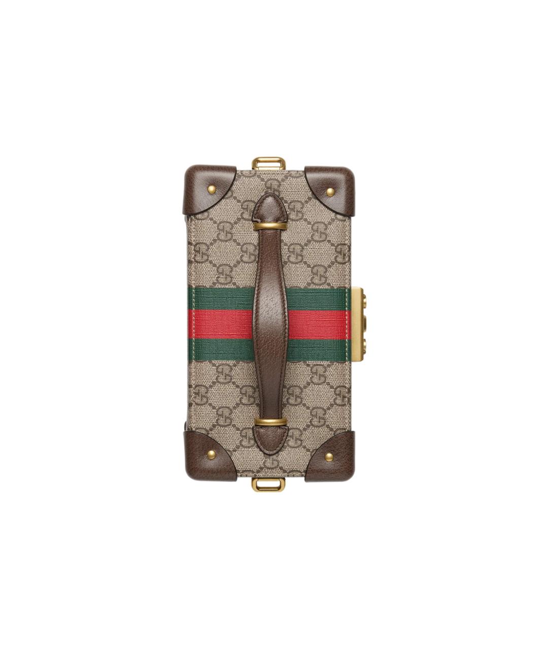 GUCCI Коричневая канва сумка через плечо, фото 5