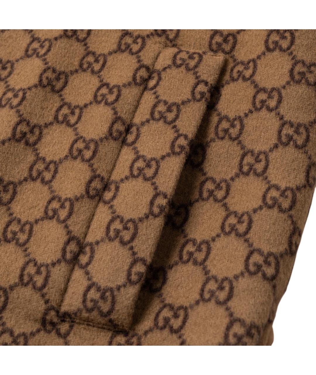 GUCCI Коричневая классическая рубашка, фото 3