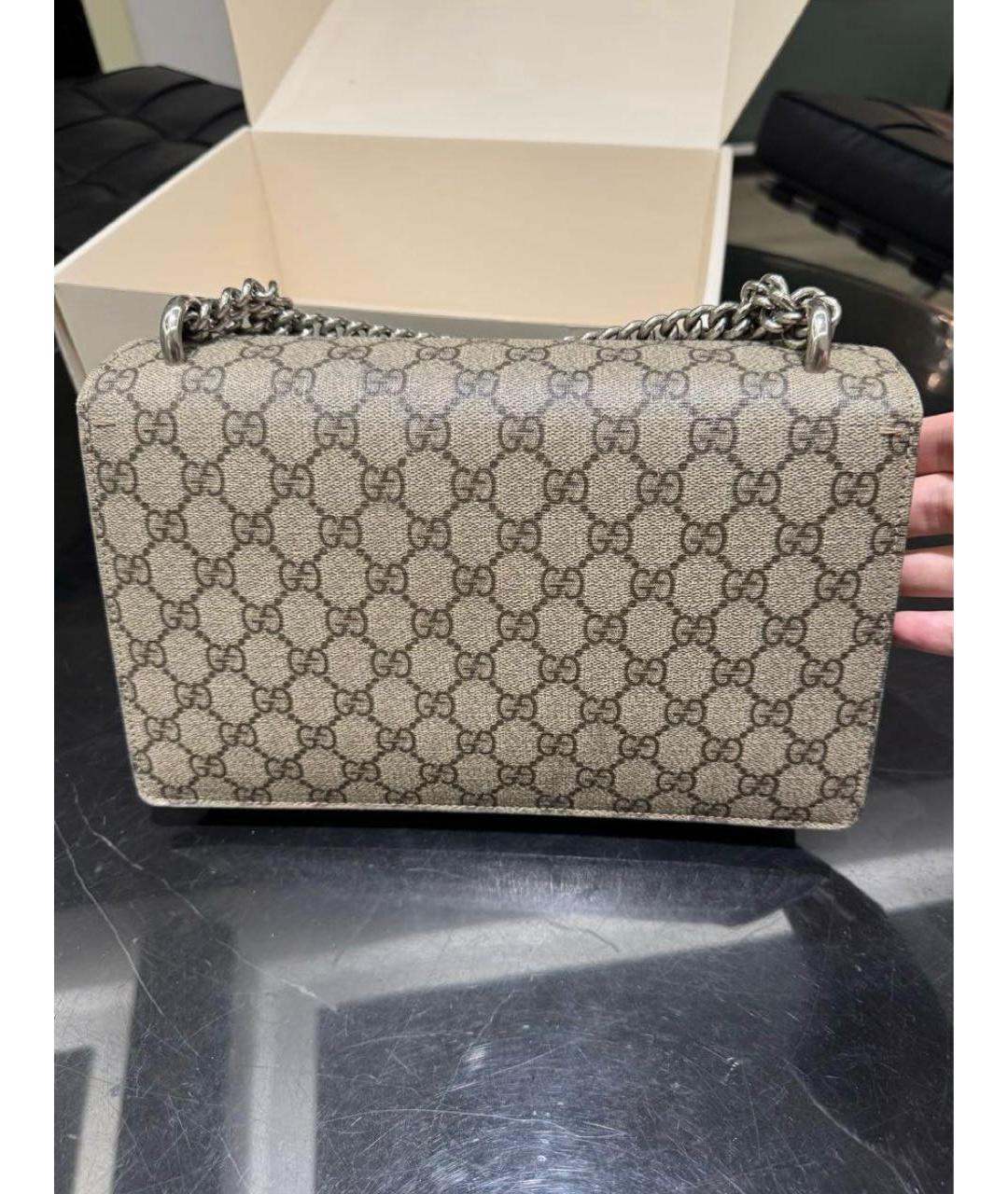 GUCCI Бежевая канва сумка через плечо, фото 3