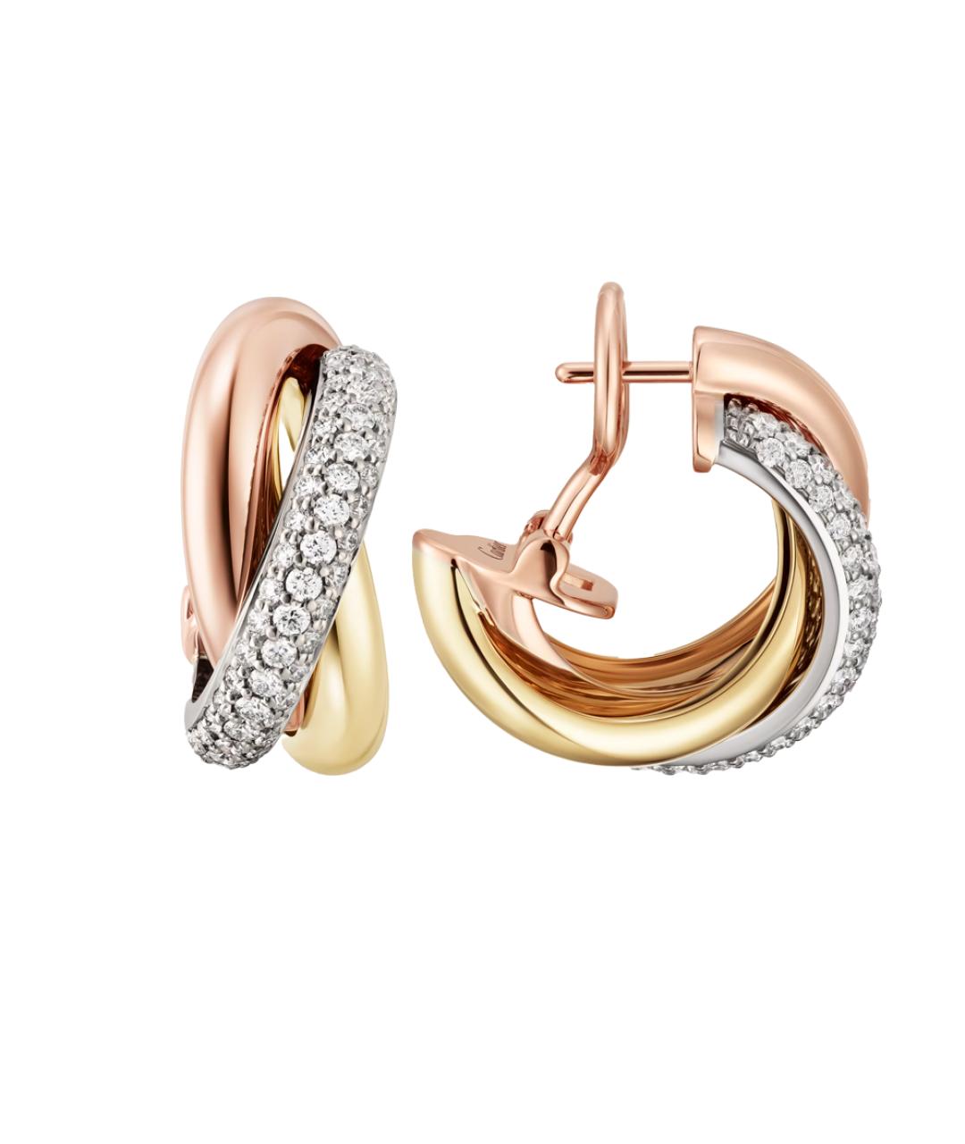 CARTIER Золотые серьги из желтого золота, фото 3
