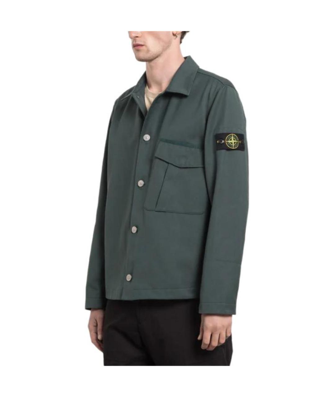 STONE ISLAND Зеленая куртка, фото 4