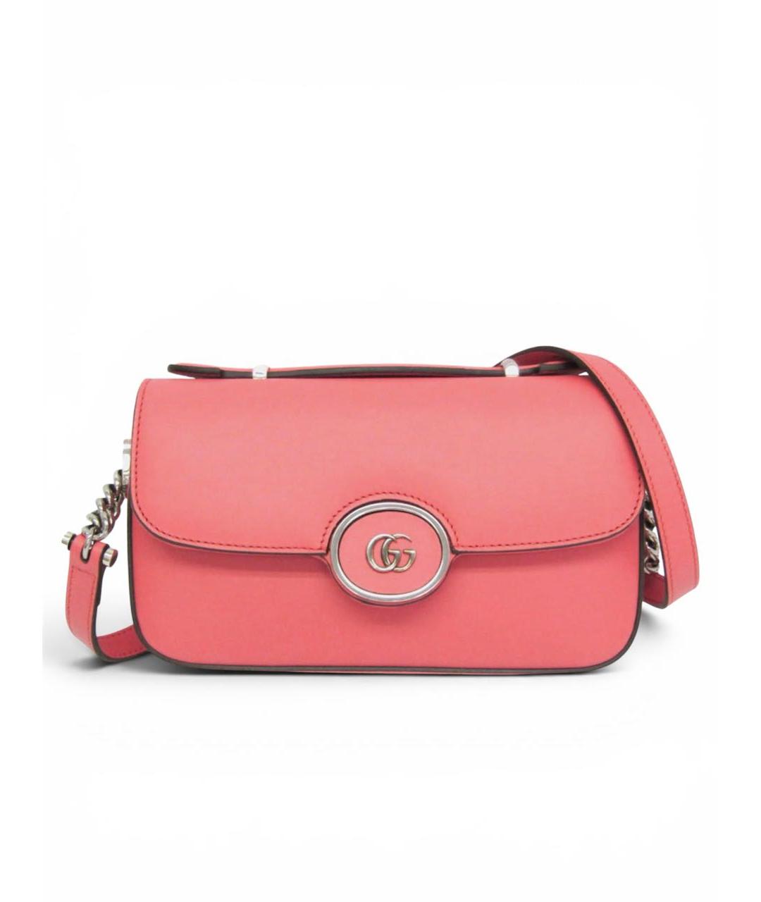GUCCI Розовая кожаная сумка через плечо, фото 8