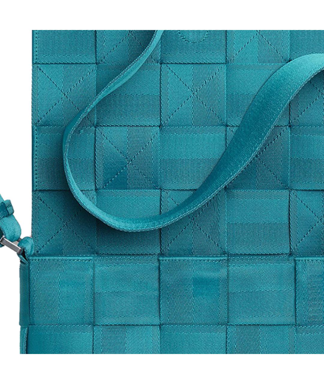 BOTTEGA VENETA Голубая кожаная сумка на плечо, фото 5