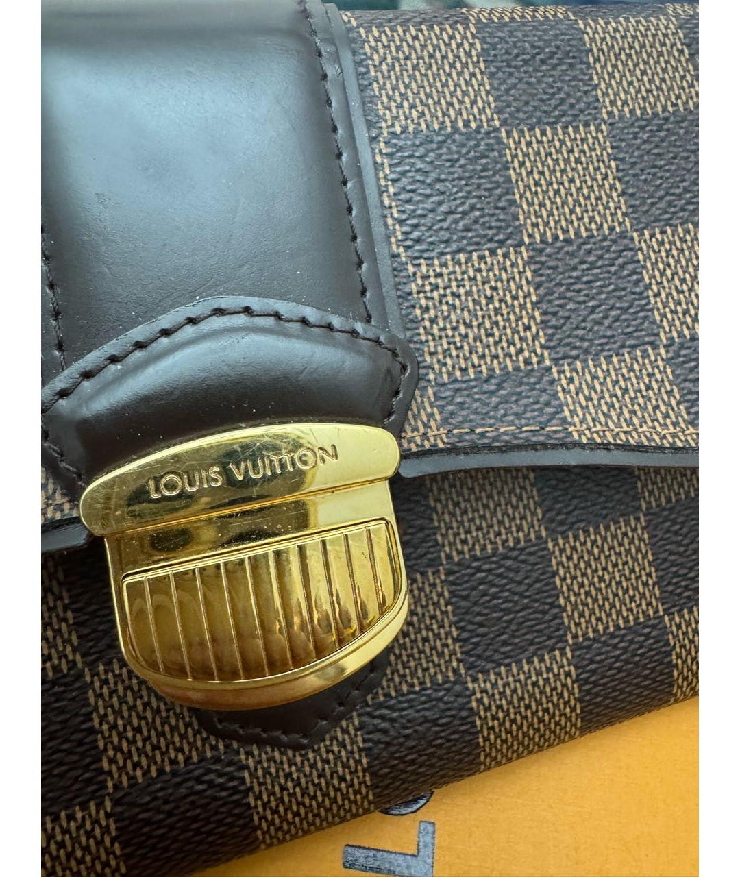 LOUIS VUITTON Коричневый кошелек, фото 4
