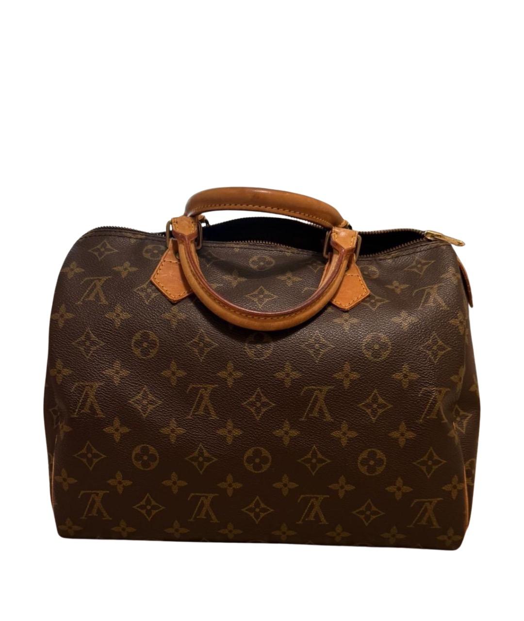 LOUIS VUITTON Коричневая канва сумка с короткими ручками, фото 1