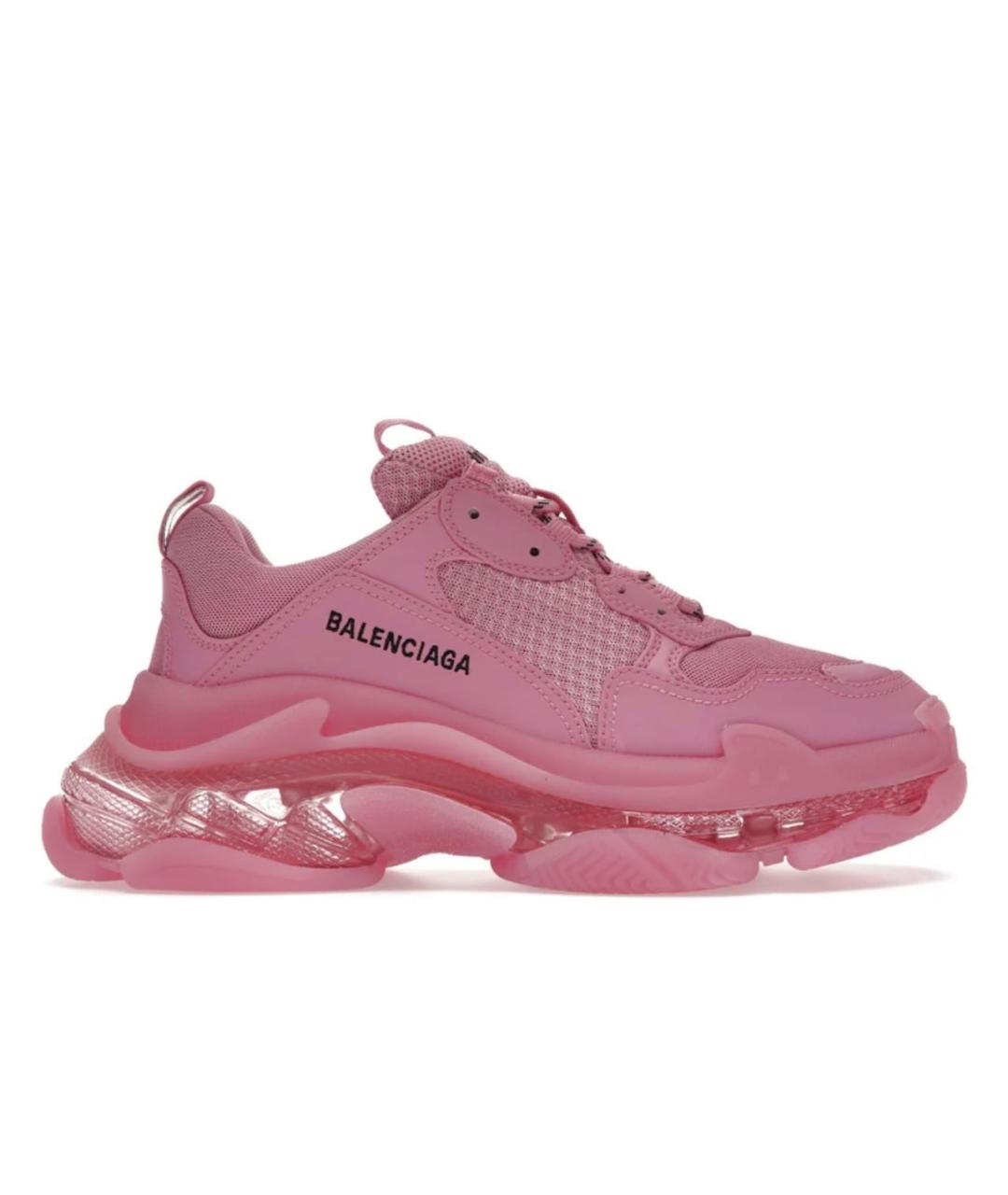 BALENCIAGA Розовые текстильные кроссовки, фото 8