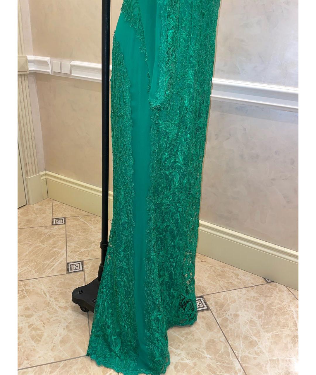 EMILIO PUCCI Зеленое шелковое вечернее платье, фото 5