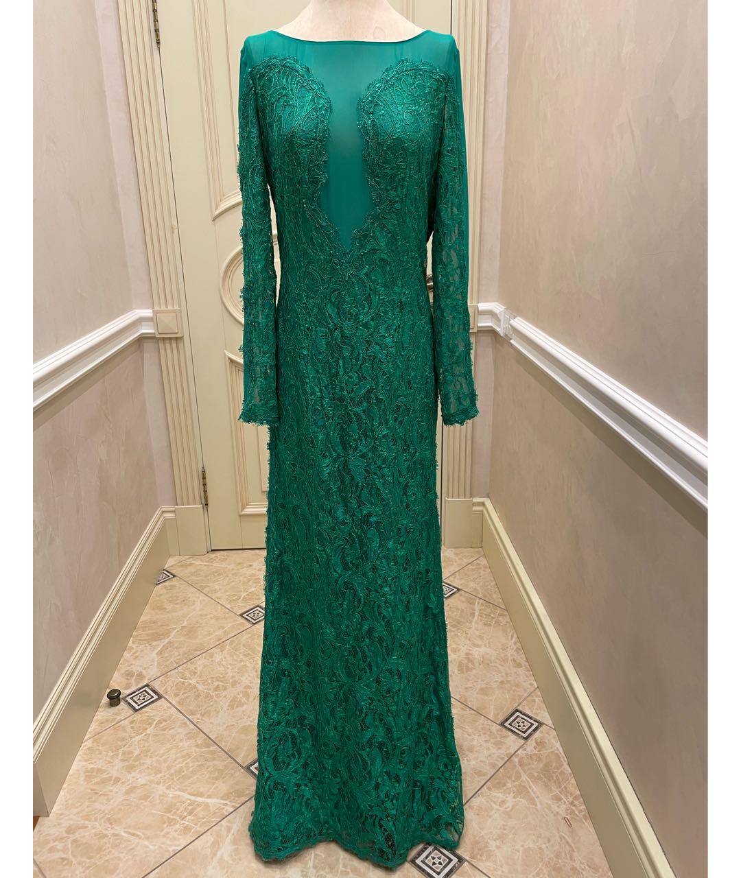 EMILIO PUCCI Зеленое шелковое вечернее платье, фото 9