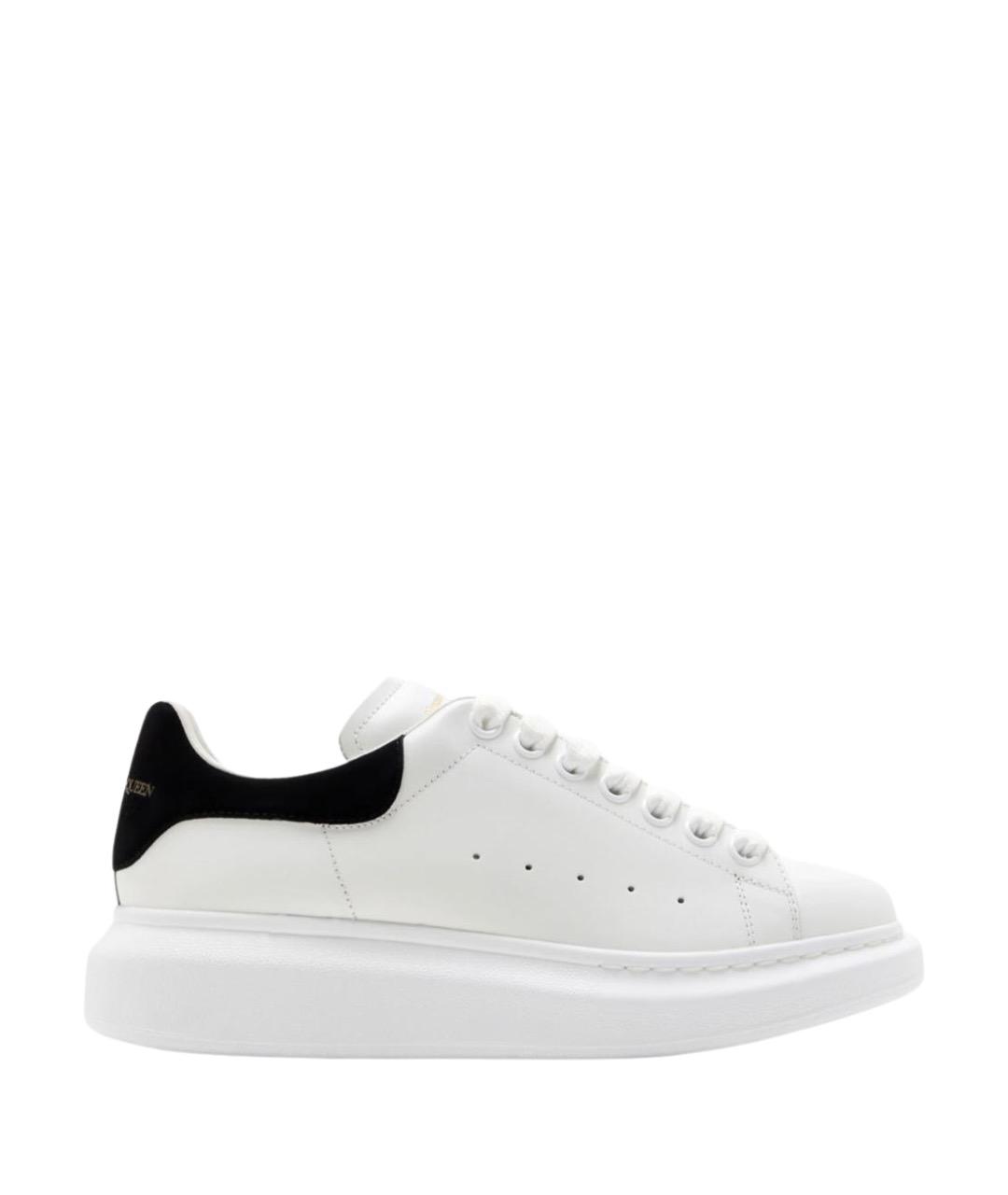 ALEXANDER MCQUEEN Белые кожаные кеды, фото 1