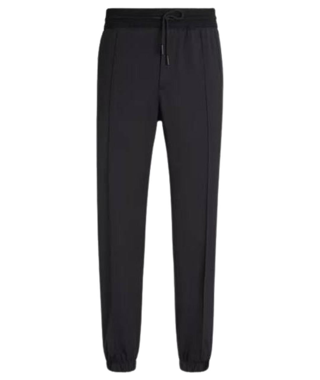 ZEGNA Черные шерстяные повседневные брюки, фото 1
