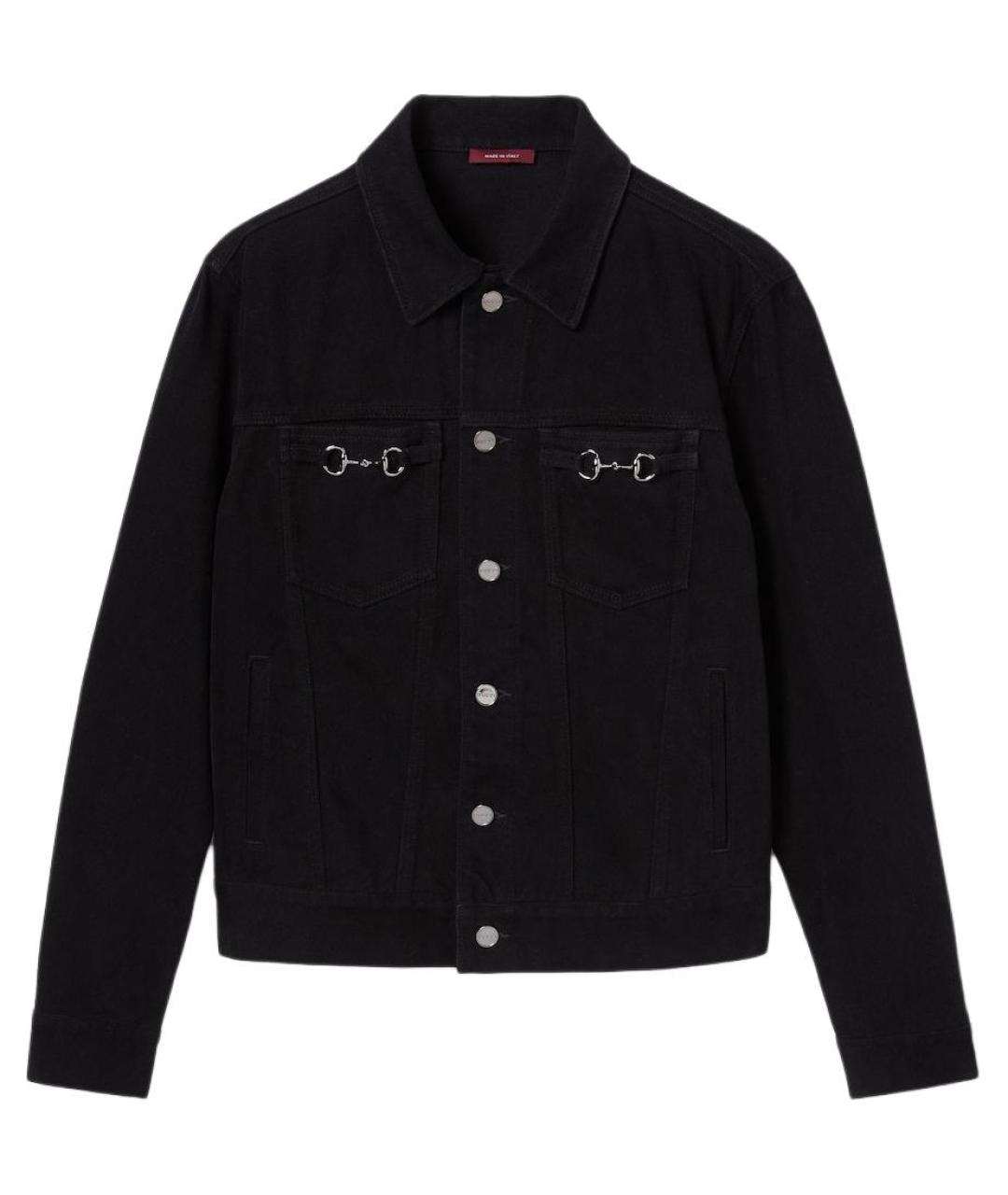 GUCCI Черная деним куртка, фото 1