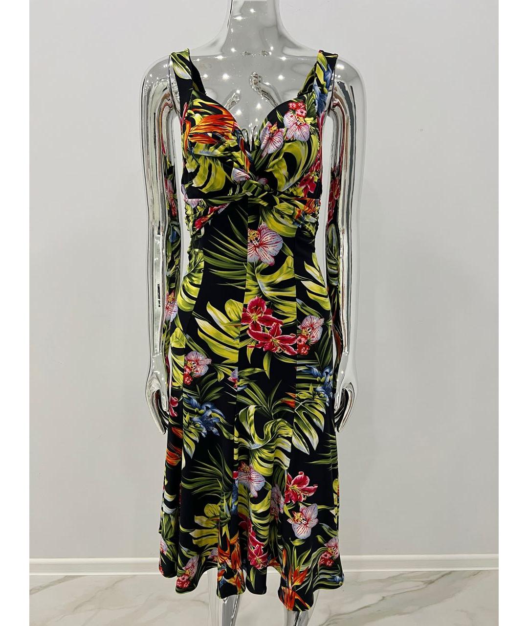 DOLCE&GABBANA Мульти вискозное повседневное платье, фото 2