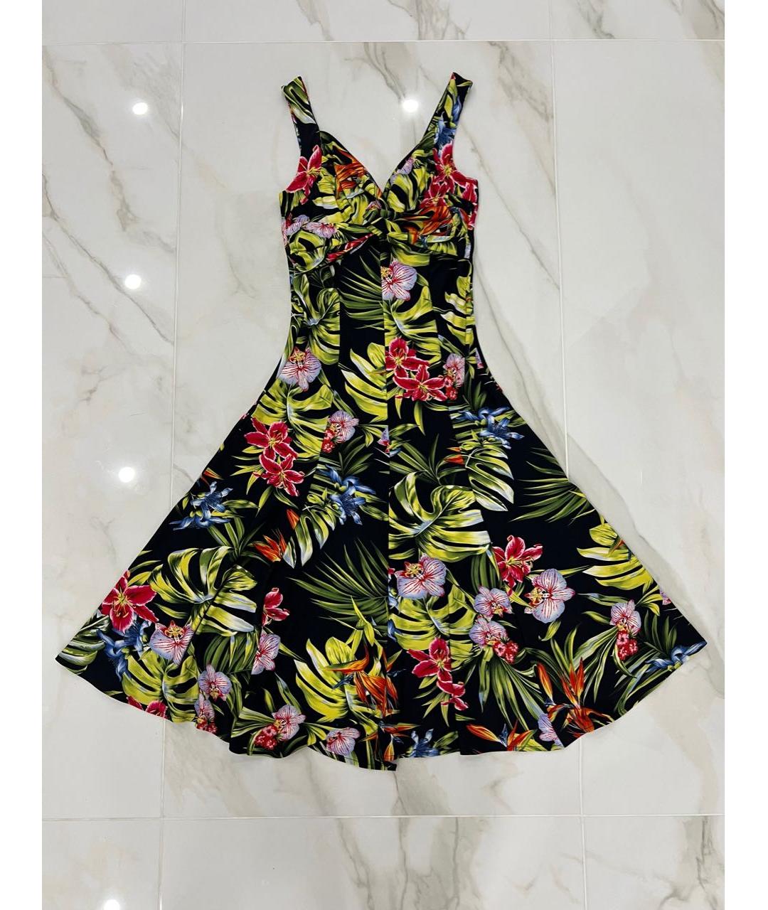 DOLCE&GABBANA Мульти вискозное повседневное платье, фото 9