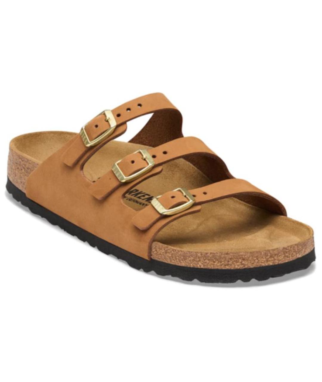 BIRKENSTOCK Коричневые замшевые сандалии, фото 2