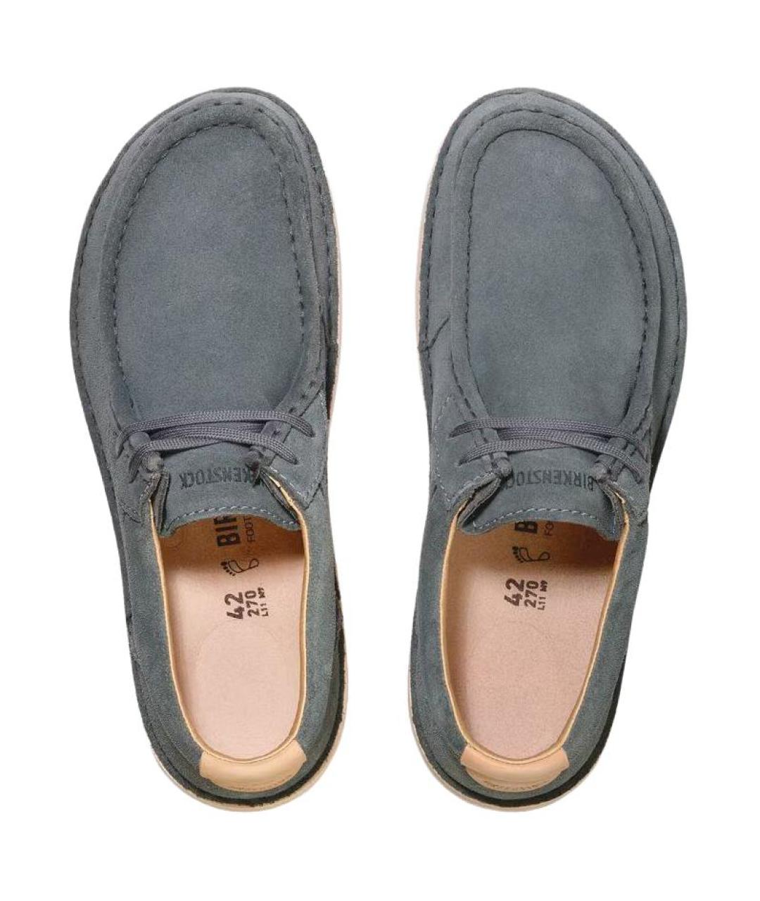 BIRKENSTOCK Серые замшевые кроссовки, фото 3