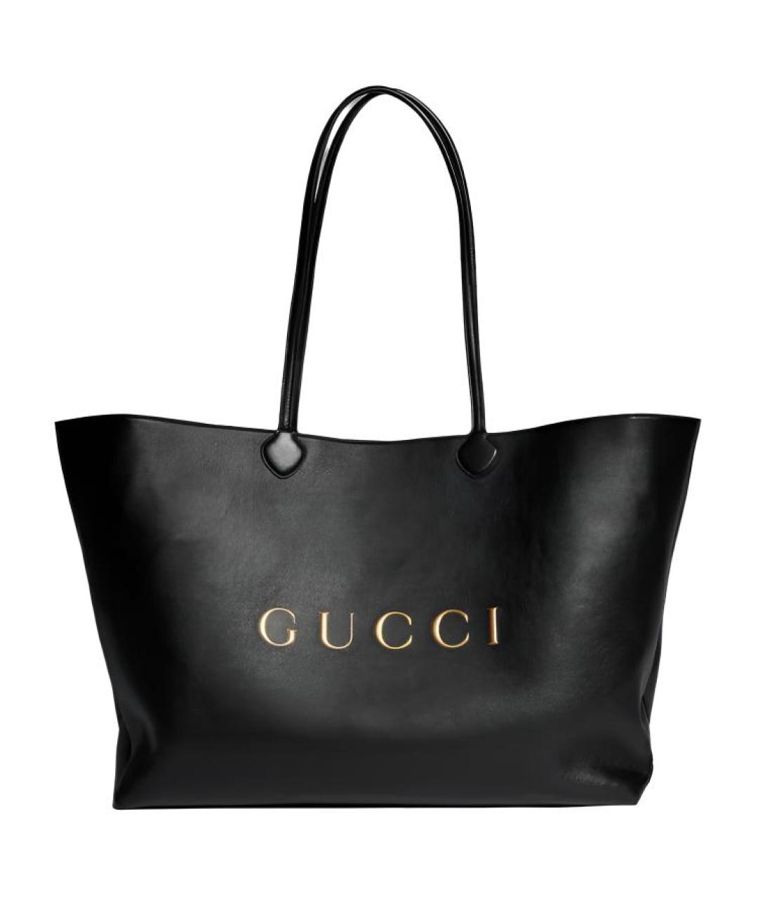 GUCCI Черная кожаная сумка через плечо, фото 1