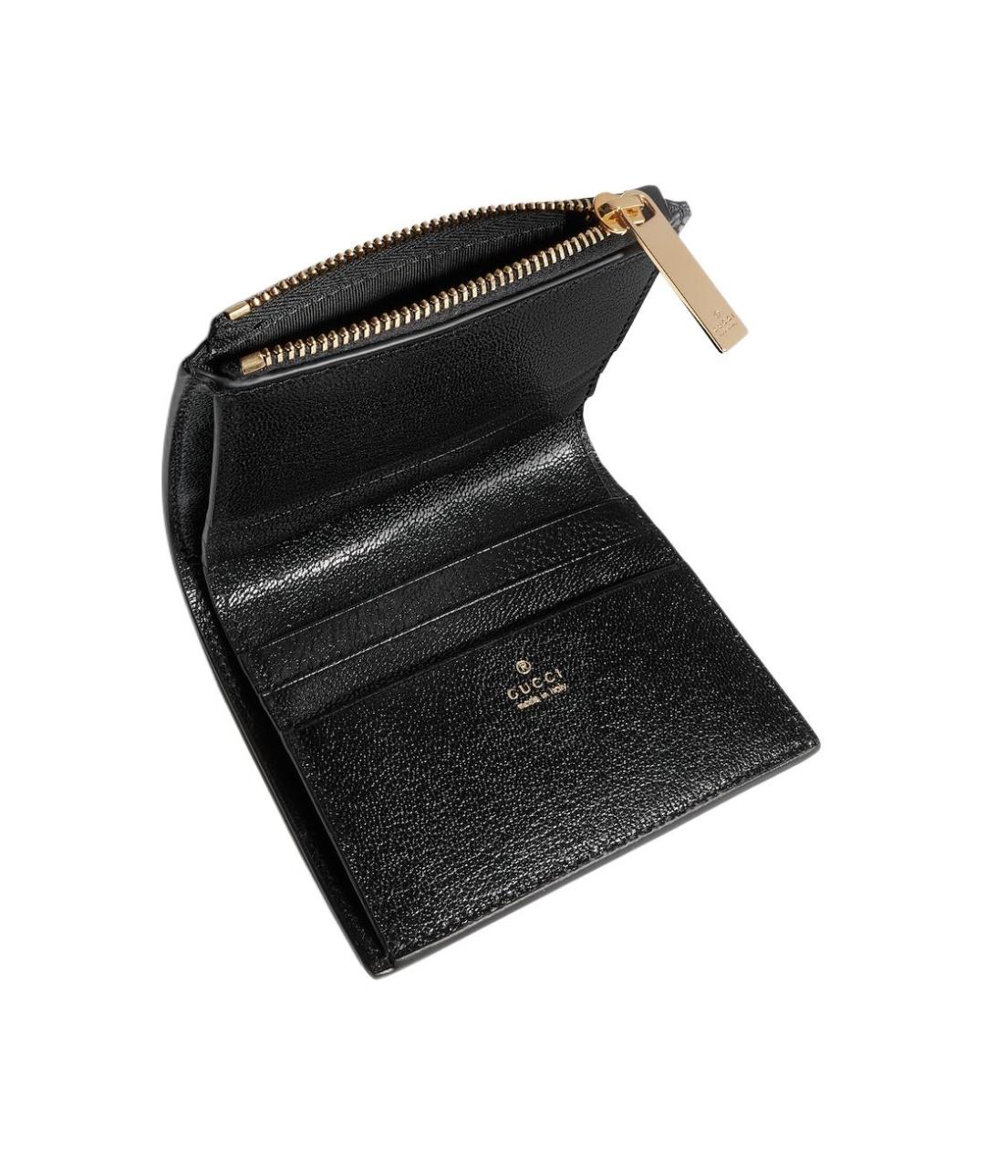 GUCCI Черный кожаный кошелек, фото 3