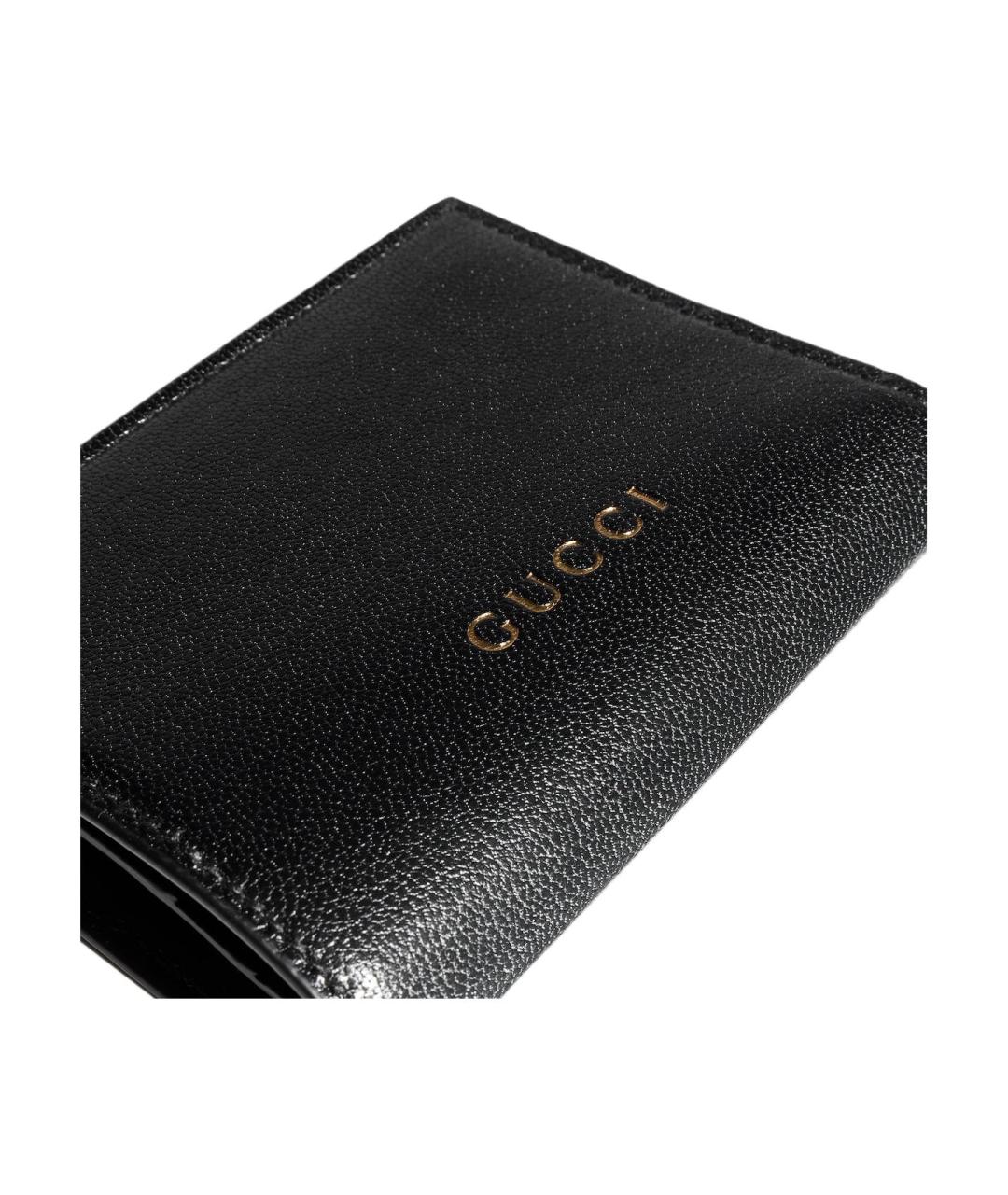GUCCI Черный кожаный кошелек, фото 4