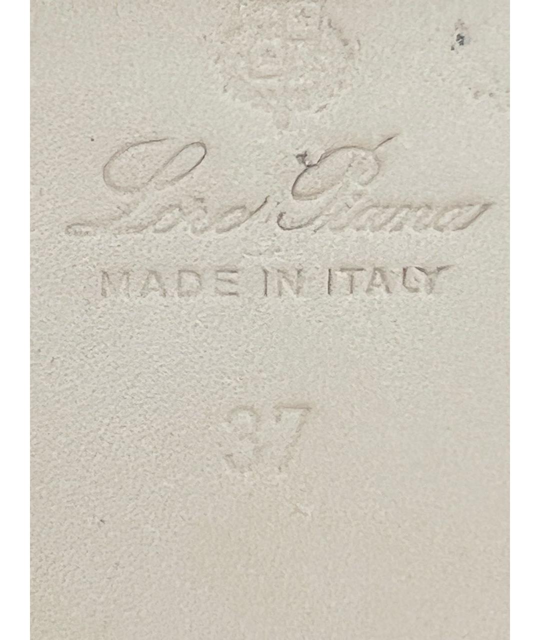 LORO PIANA Коричневые кожаные сандалии, фото 7
